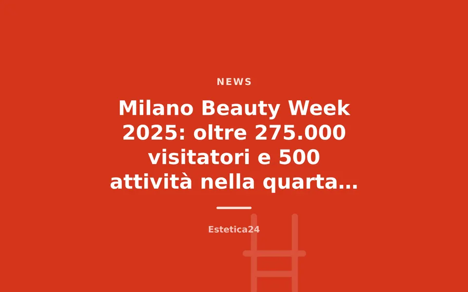 Milano Beauty Week 2025: oltre 275.000 visitatori e 500 attività nella quarta edizione
